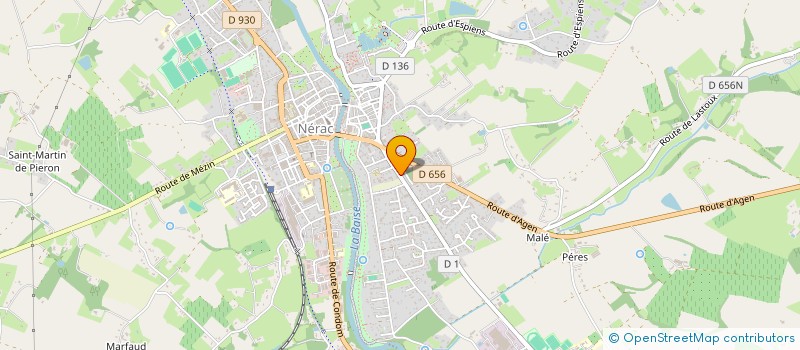 localisation de l'entreprise MADAME NADINE VIGOUROUX  NERAC