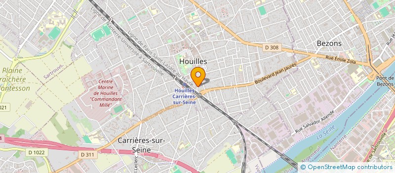 localisation de l'entreprise MADAME NADINE VINOT à HOUILLES