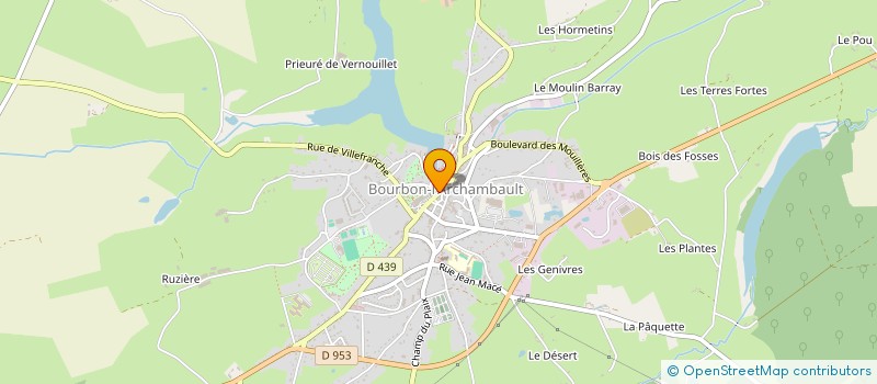 localisation de l'entreprise MADAME NADINE VIRMOUX à BOURBON-L'ARCHAMBAULT