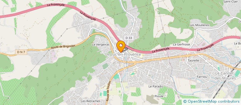 localisation de l'entreprise MADAME NADINE VIRZI à LE LUC