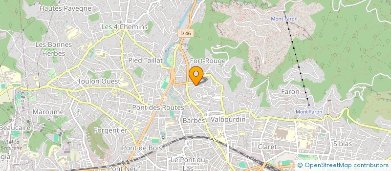 localisation de l'entreprise MADAME NADINE WERMANN  TOULON