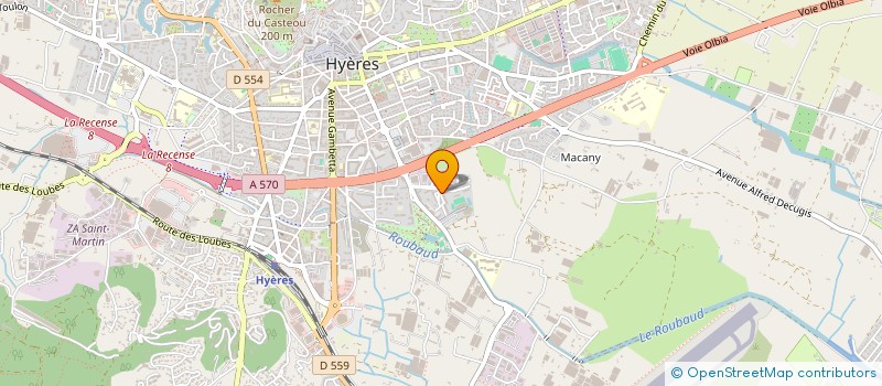 localisation de l'entreprise MADAME NADINE WILD à HYERES