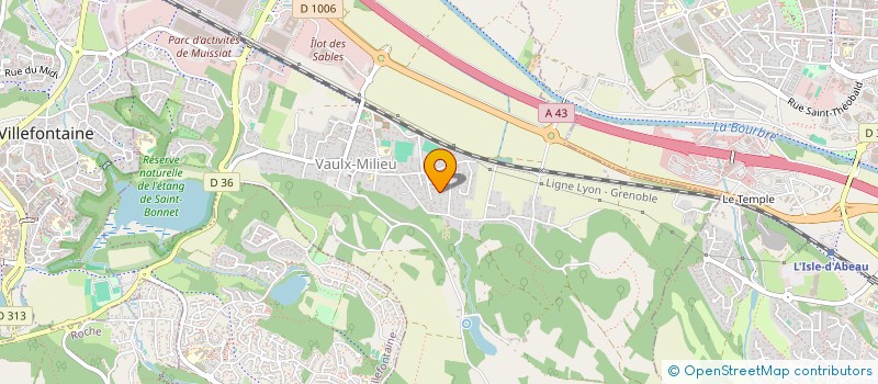 localisation de l'entreprise MADAME NADINE WIRTH  VAULX-MILIEU