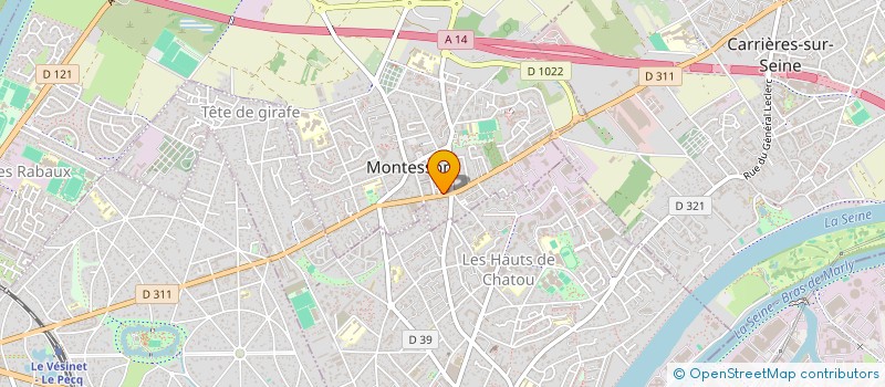 localisation de l'entreprise MADAME NADINE YVES  MONTESSON