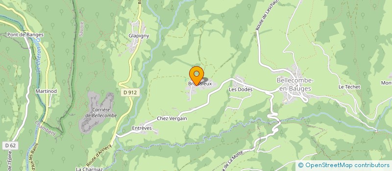 localisation de l'entreprise MADAME NADINE ZOBEL  BELLECOMBE-EN-BAUGES