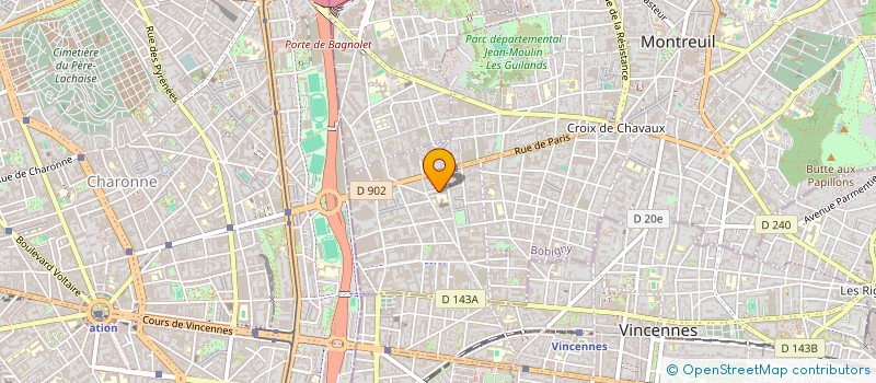localisation de l'entreprise MADAME NADIR AROUDJ à MONTREUIL