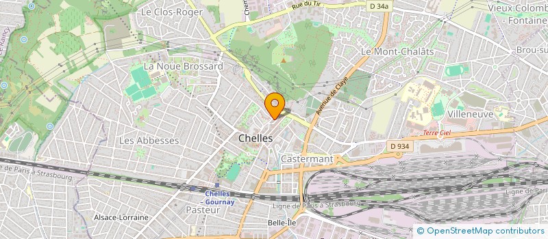 localisation de l'entreprise MADAME NADIRA MOUGGAS  CHELLES