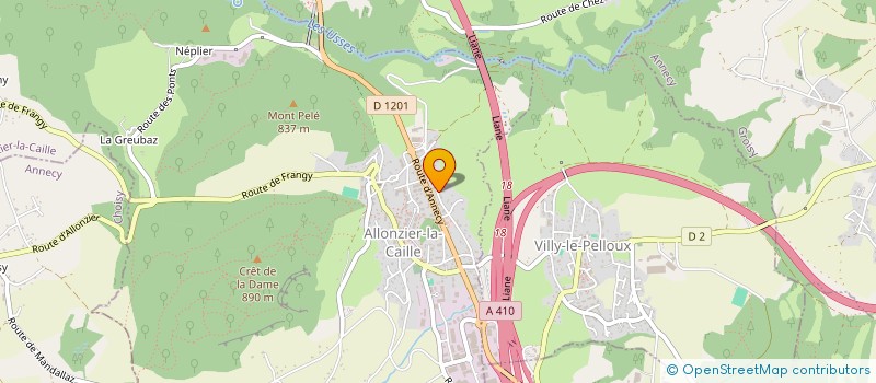 localisation de l'entreprise MADAME NADIRA RABIA HAROUDJ  ALLONZIER-LA-CAILLE