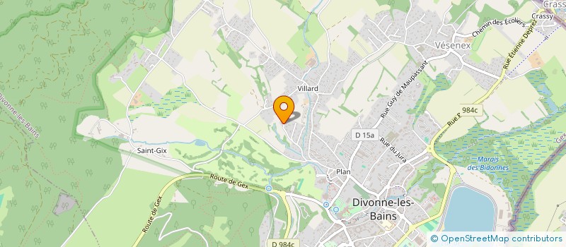 localisation de l'entreprise MADAME NADJA GLAESER  DIVONNE-LES-BAINS