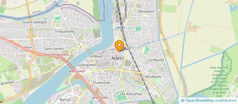 localisation de l'entreprise MADAME NADJA LAURIOT DIT PREVOST à ARLES