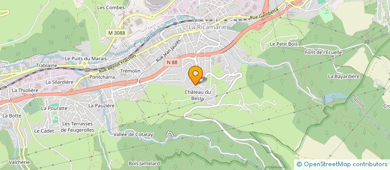 localisation de l'entreprise MADAME NADJAT JENNANE  LA RICAMARIE