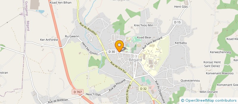 localisation de l'entreprise MADAME NADJET AIT BOUIZERGAN  BEGARD