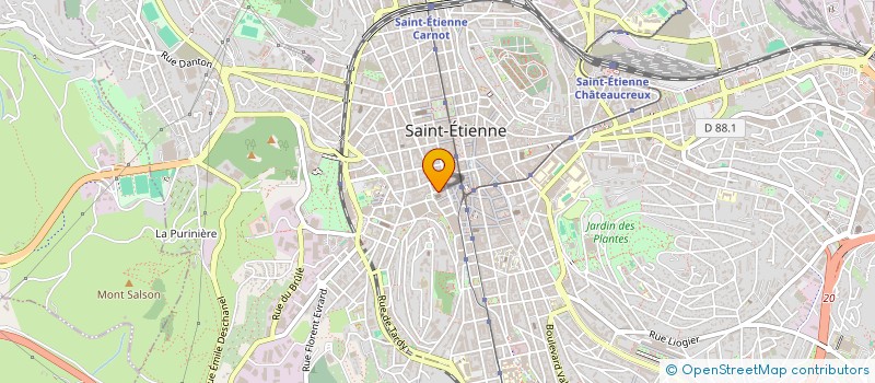 localisation de l'entreprise MADAME NADJET BENALI  SAINT-ETIENNE