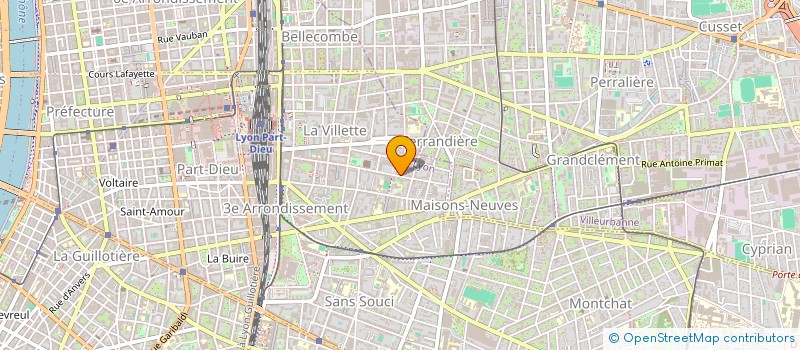 localisation de l'entreprise MADAME NADJET BENDAHMANE  LYON