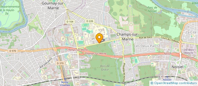 localisation de l'entreprise MADAME NADJET BERRAMDANE  CHAMPS-SUR-MARNE