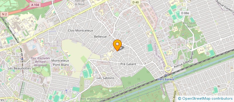localisation de l'entreprise MADAME NADJET BOUADLA à VILLEPINTE