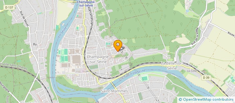 localisation de l'entreprise MADAME NADJET LAKEHAL  CHAMPAGNE-SUR-SEINE