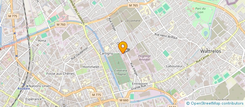 localisation de l'entreprise MADAME NADJIA BELHECENE à ROUBAIX