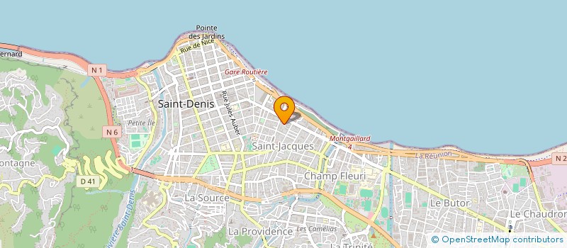 localisation de l'entreprise MADAME NADJIBAH GANGATE à SAINT-DENIS