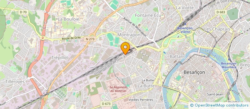 localisation de l'entreprise MADAME NADJILA SOUFFOU à BESANCON