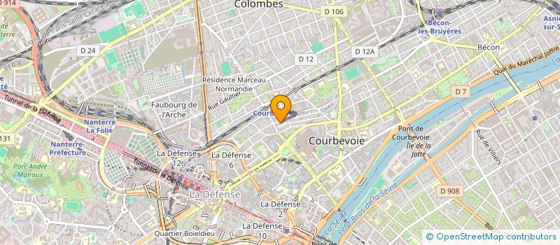 localisation de l'entreprise MADAME NADOU LAWSON à COURBEVOIE