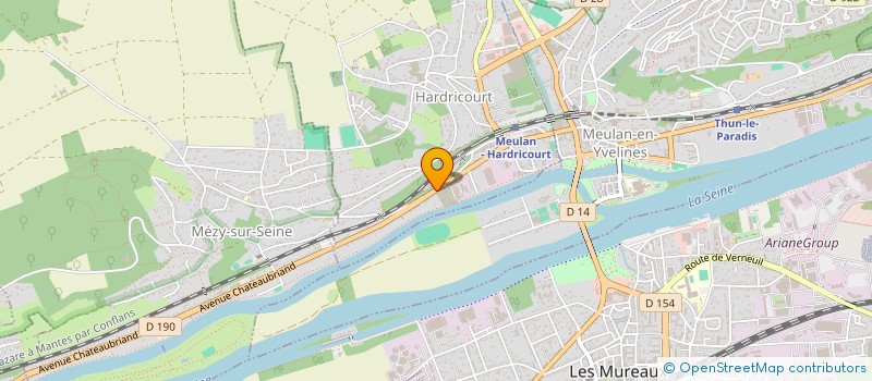 localisation de l'entreprise MADAME NADRA AJIMI  HARDRICOURT