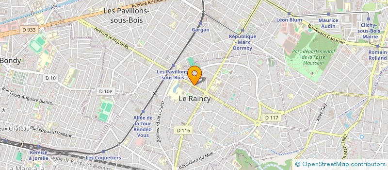 localisation de l'entreprise MADAME NADRA AMROU à LE RAINCY
