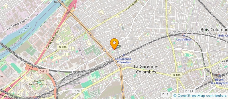 localisation de l'entreprise MADAME NADRA GADER à COLOMBES