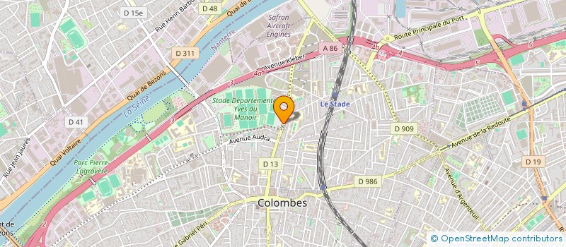 localisation de l'entreprise MADAME NADRA KESRAOUI à COLOMBES
