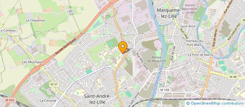 localisation de l'entreprise MADAME NADRA SEDDIKI  MARQUETTE LEZ LILLE