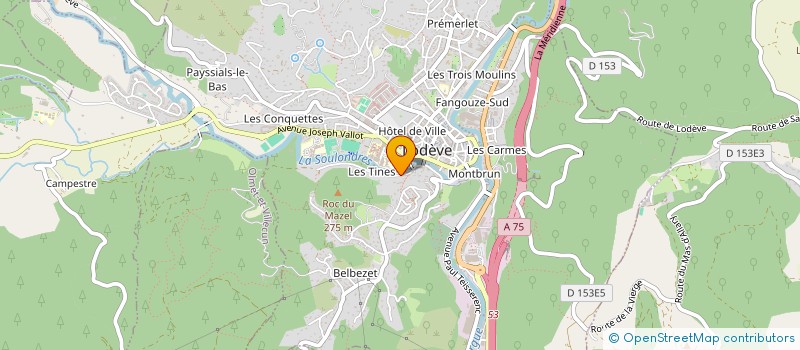 localisation de l'entreprise MADAME NADYA CHARVET à LODEVE