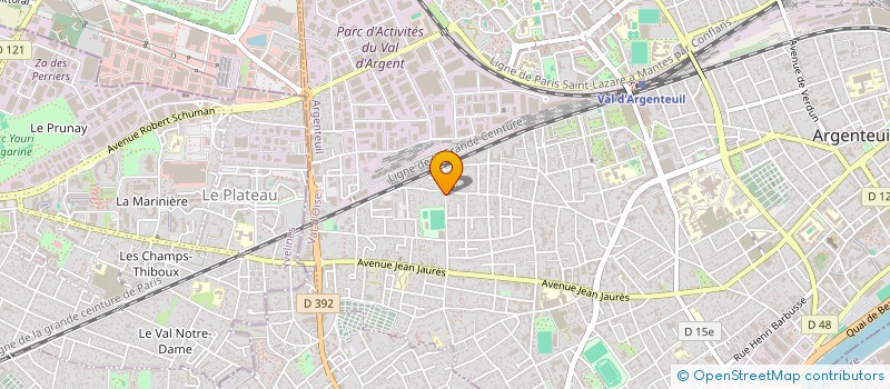 localisation de l'entreprise MADAME NAELA ROUABEHI  ARGENTEUIL