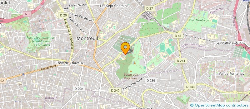 localisation de l'entreprise MADAME NAELLE-SIDORYANE TATY ZELE à MONTREUIL