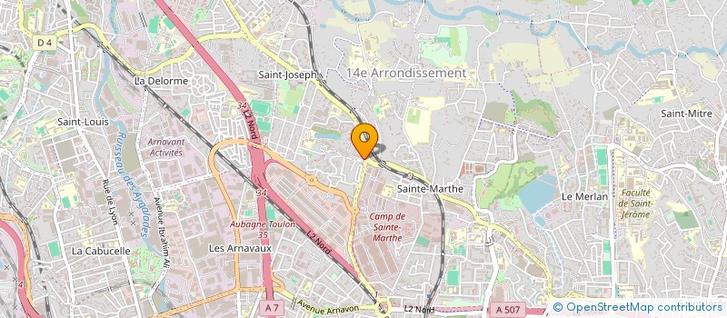 localisation de l'entreprise MADAME NAFISSA DAROUECHE  MARSEILLE