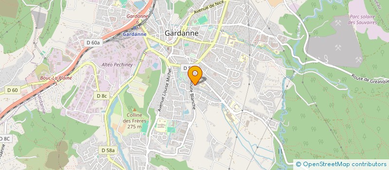 localisation de l'entreprise MADAME NAFISSA KACED à GARDANNE