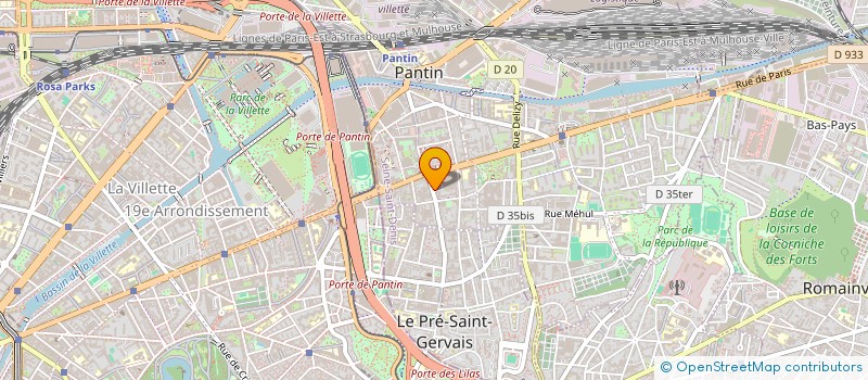 localisation de l'entreprise MADAME NAFISSATOU DIONE  PANTIN