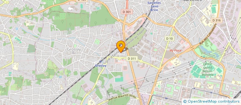 localisation de l'entreprise MADAME NAFISSATOU NDOUR  GROSLAY