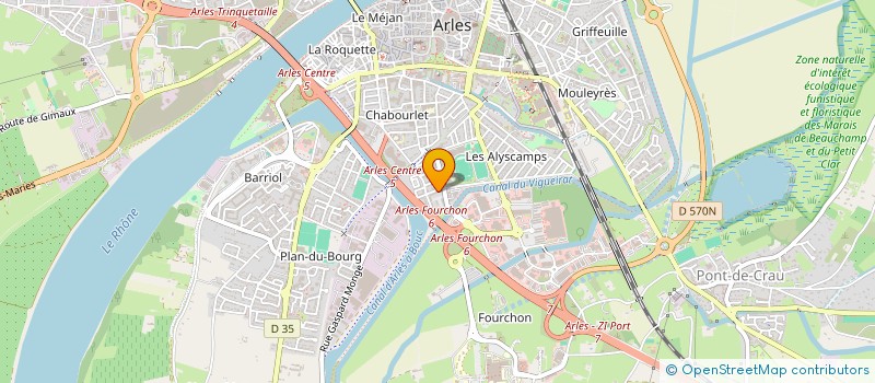 localisation de l'entreprise MADAME NAGETE FARINA à ARLES