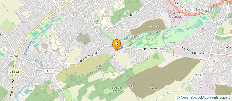 localisation de l'entreprise MADAME NAGIA BEKHTI  LIEVIN