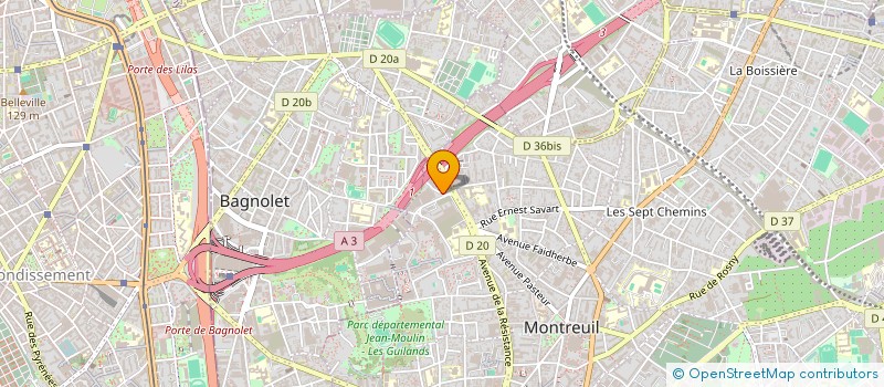 localisation de l'entreprise MADAME NAGUAH HASSAINE à MONTREUIL