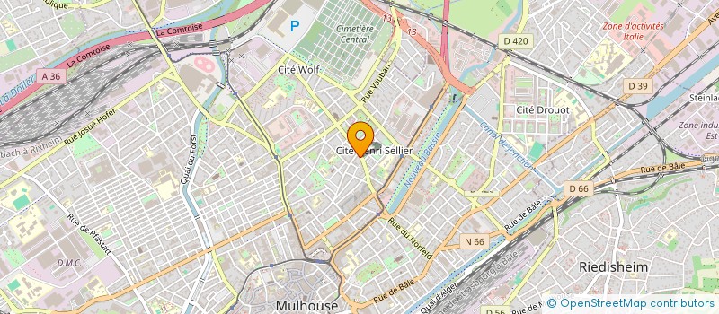 localisation de l'entreprise MADAME NAH MAFINA COULIBALY à MULHOUSE