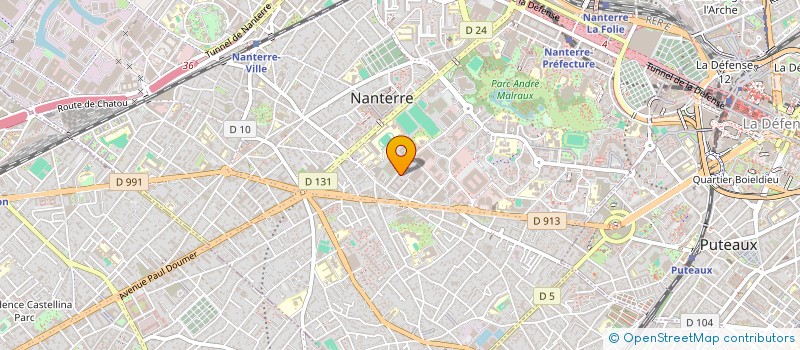 localisation de l'entreprise MADAME NAHASSARA KAMATE  NANTERRE