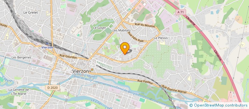 localisation de l'entreprise MADAME NAHDIE FAHS  VIERZON