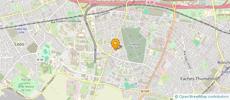 localisation de l'entreprise MADAME NAHED AISSAOUI  LILLE