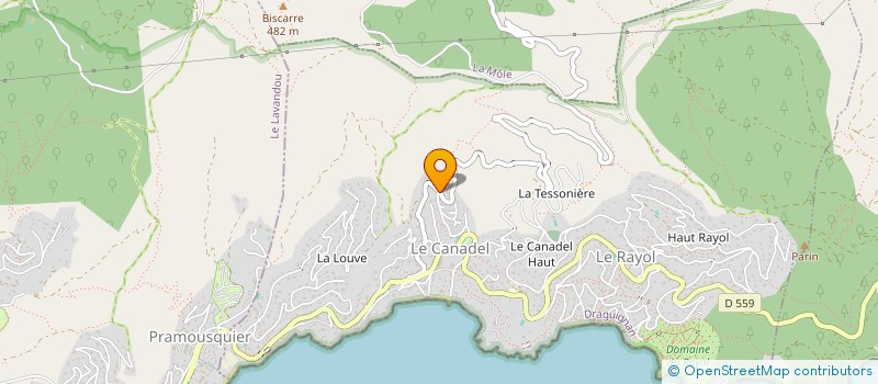 localisation de l'entreprise MADAME NAHED-HELLA LAIB à RAYOL-CANADEL-SUR-MER