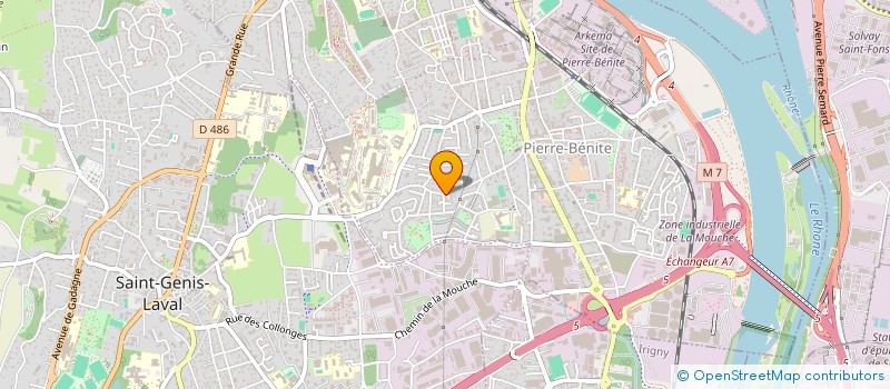 localisation de l'entreprise MADAME NAHILA CHACHOU  OULLINS-PIERRE-BENITE