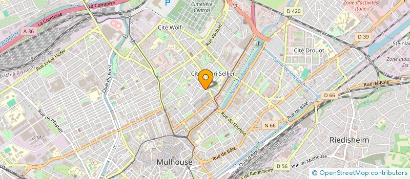 localisation de l'entreprise MADAME NAHILATOU MAMOUDOU  MULHOUSE