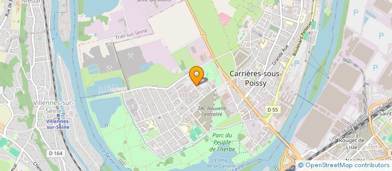 localisation de l'entreprise MADAME NAHIMA AYACHI  CARRIERES-SOUS-POISSY