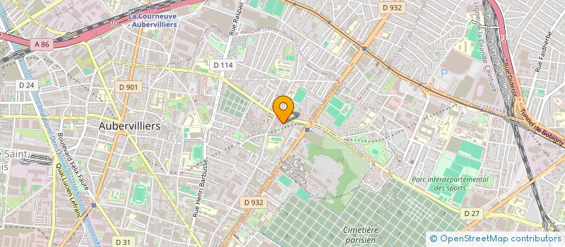 localisation de l'entreprise MADAME NAHIMA BOUAISSA  AUBERVILLIERS