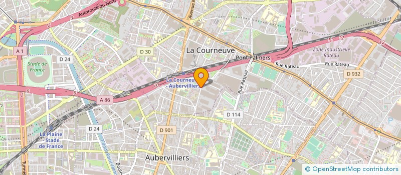 localisation de l'entreprise MADAME NAHIMA OUASSI à LA COURNEUVE